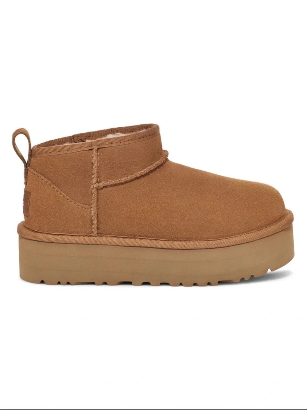 UGG Classic Ultra Mini Platform Chestnut Color Size 8